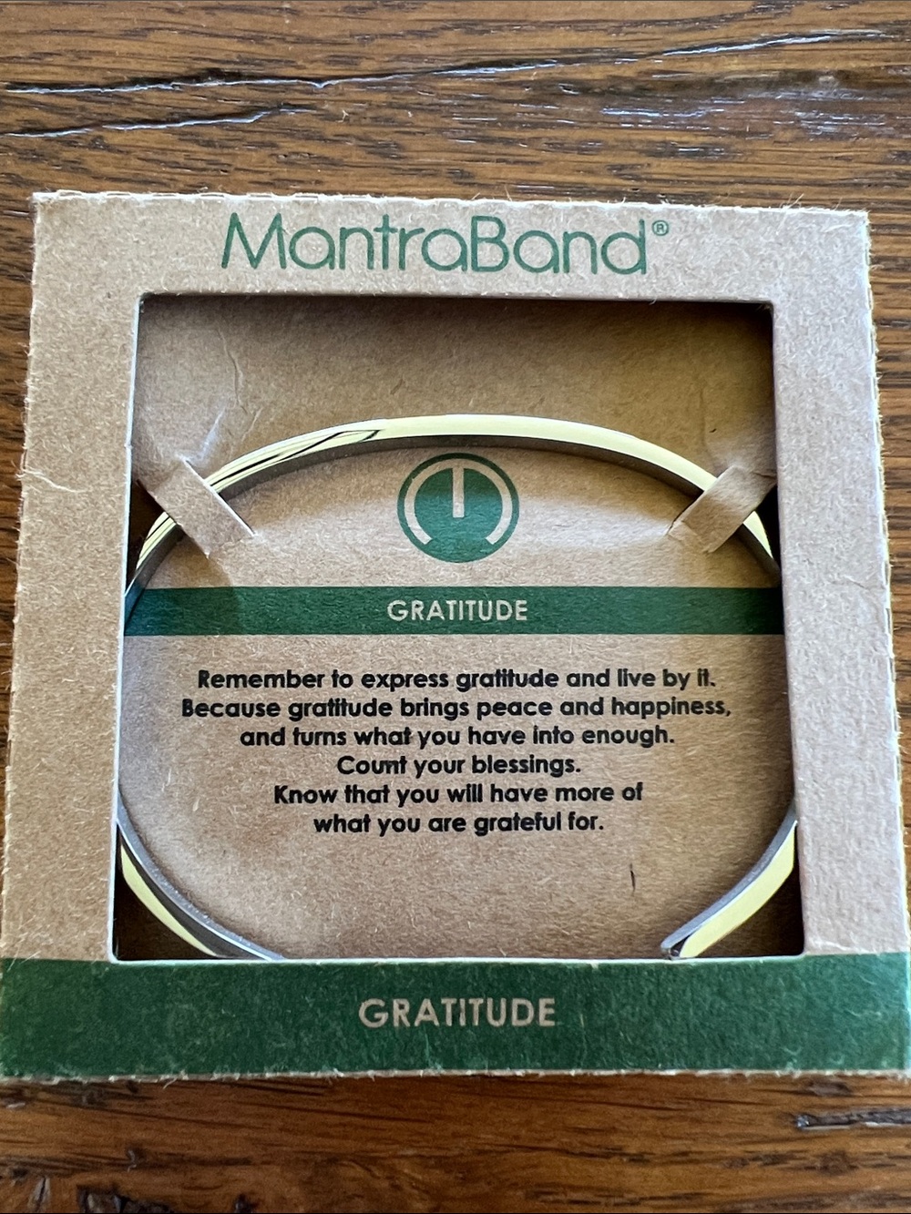 MantraBand-Gratitude. New in box